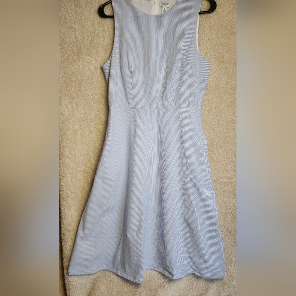 J. Crew Dresses & Skirts - J.Crew Blue Striped Sleeveless Dress